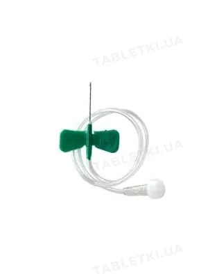 Катетер внутришньовенний Vogt Medical тип Батерфляй G21 зелений