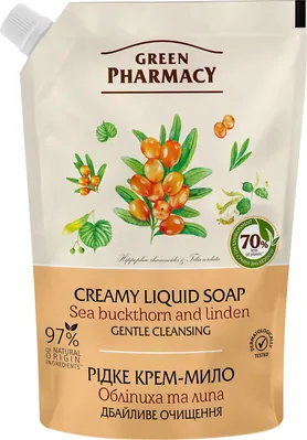 Мило рідке Green Pharmacy Обліпиха і липа, дой-пак, 460 мл