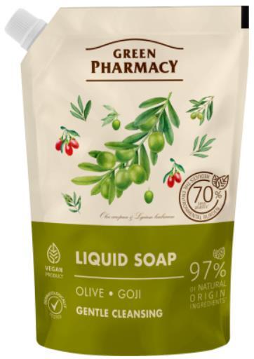 Мыло жидкое Green Pharmacy Оливка и годжи, дой-пак, 460 мл