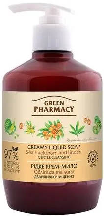Мило рідке Green Pharmacy Обліпиха і липа, дозатор, 460 мл