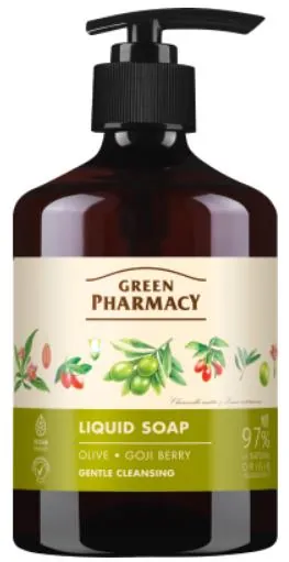 Мило рідке Green Pharmacy Оливка і годжі, дозатор, 460 мл