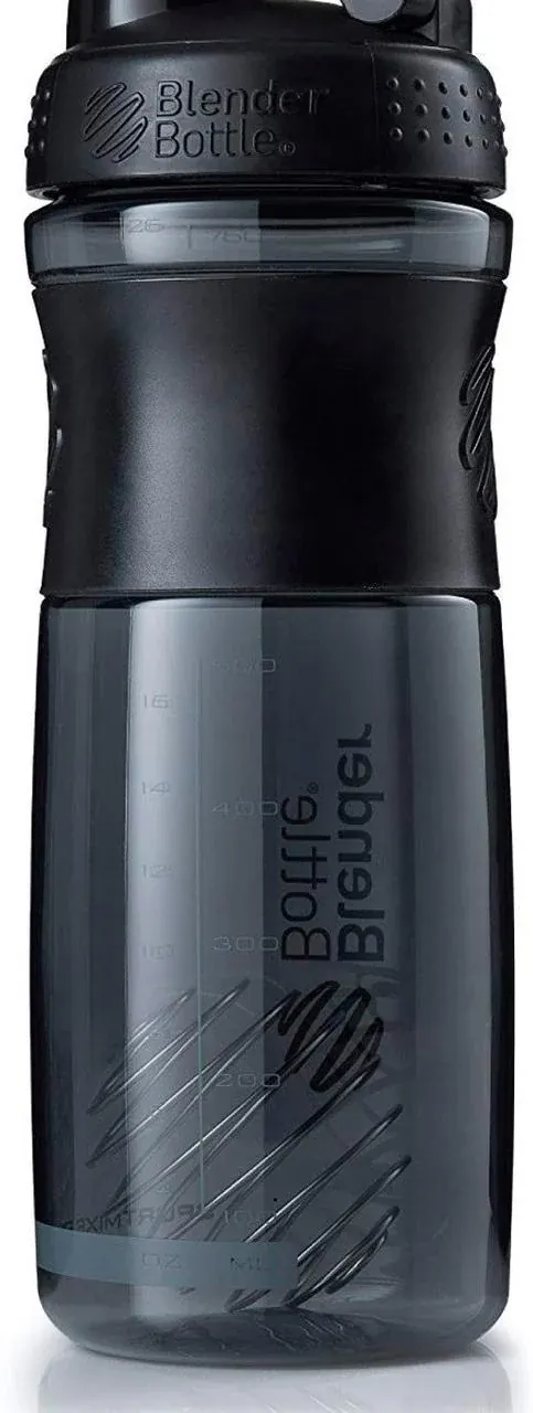 Шейкер-пляшка Blender Bottle SportMixer чорний, 820 мл