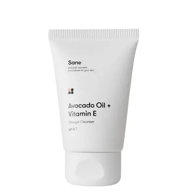 Гідрофільна олія для обличчя Sane Avocado Oil + Vitamin E з олією авокадо та вітаміном Е, 40 мл