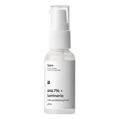 Пілінг для обличчя Sane AHA 7% + Laminaria з комплексом фруктових кислот + екстракт ламінарії, 30 мл