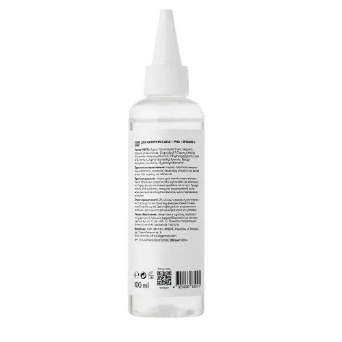 Тонік для обличчя Sane PHA + AHA + Vitamin C 2% з AHA, PHA кислотами і вітаміном С, 100 мл
