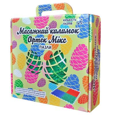 Коврик-пазл массажный Ortek Пазлы Микс 6 пазлов