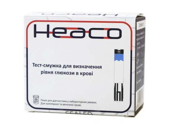 Тест-смужки Heaco Safe AQ для глюкометра 50 штук