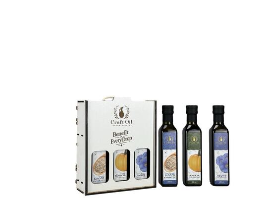 Набор CraftOil Гурманские салаты, натуральные масла для вкусных салатов и блюд