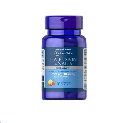 Витаминный комплекс для волос, кожи и ногтей Puritan's Pride Hair Skin and Nails Formula, 90 таблеток