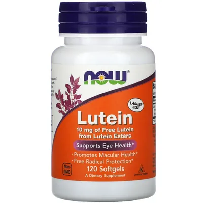 Лютеїн NOW Lutein 10 мг м'які капсули №120