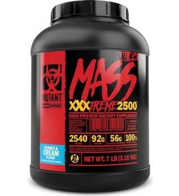 Гейнер Mutant Mass Extreme 2500, печенье с кремом, 3180 г