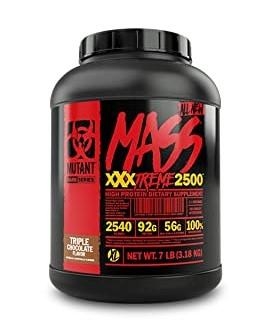 Гейнер Mutant Mass Extreme 2500, тройной шоколад, 3180 г