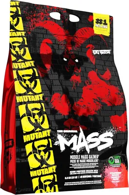 Гейнер Mutant Mass, полуниця-банан, 6800 г