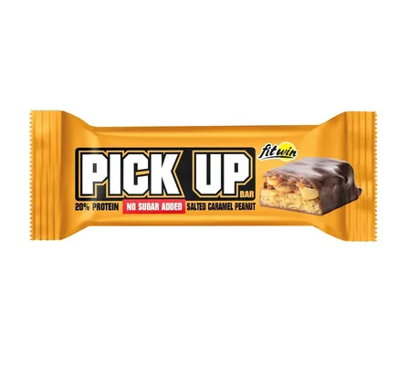 Батончик протеїновий FitWin Pick Up Bar без цукру солона карамель - арахіс, 45 г