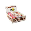 Батончик протеїновий FitWin Crunch Bar без цукру з начинкою лічі - полуниця, 12 шт по 50 г