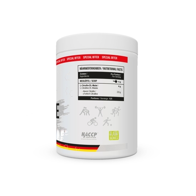 Цитруллин MST Nutrition Citrulline RAW без вкуса, 500 г