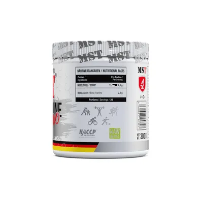Бета-аланін MST Nutrition Beta-Alanine PWO без смаку, 300 г