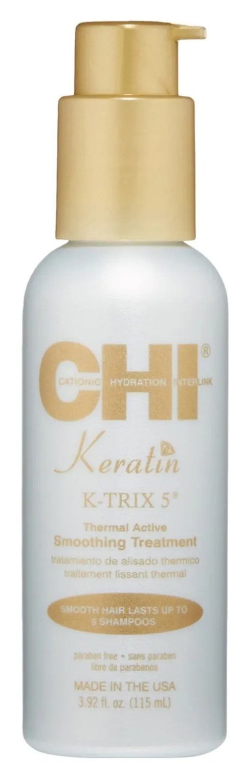 Крем CHI Keratin K-Trix5 Smoothing Treatment для розгладження та укладання волосся зі зволожуючим ефектом, 115 мл