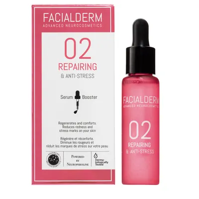 Сироватка-бустер для обличчя Facialderm 02 відновлення і антистрес, 30 мл