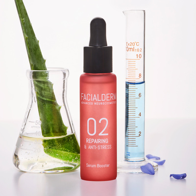 Сироватка-бустер для обличчя Facialderm 02 відновлення і антистрес, 30 мл