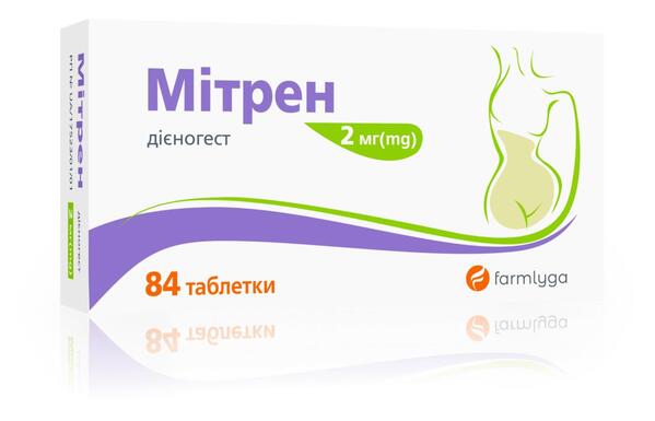 Митрен таблетки по 2 мг №84 (28х3)