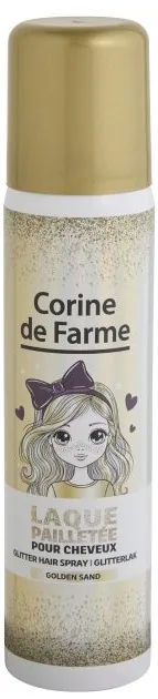 Спрей для волосся Corine de Farme дитячий з блискітками золотий, 75 мл