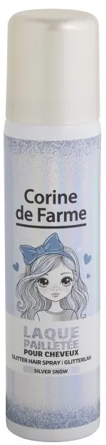 Спрей для волосся Corine de Farme дитячий з блискітками срібний, 75 мл