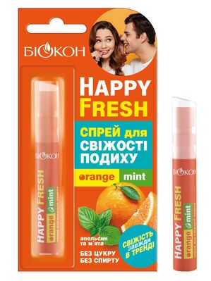 Спрей для ротової порожнини Біокон Happy Fresh Orange mint, 10 мл