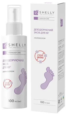 Засіб для ніг Shelly дезодоруючий пролонгованої дії з фарнезолом, 100 мл