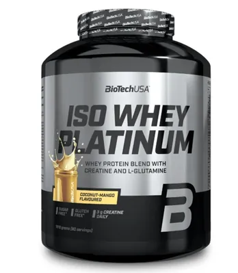 Протеїн сироватковий змішаний Biotech Iso Whey Platinum кокос манго, 1,816 кг