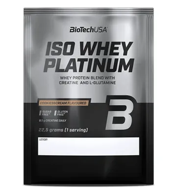 Протеїн сироватковий змішаний Biotech Iso Whey Platinum печиво з кремом, 22,5 г