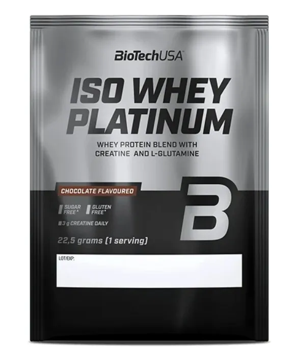 Протеїн сироватковий змішаний Biotech Iso Whey Platinum шоколад, 22,5 г