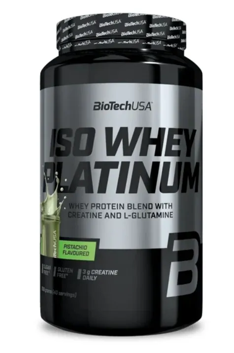 Протеїн сироватковий змішаний Biotech Iso Whey Platinum фісташка, 908 г