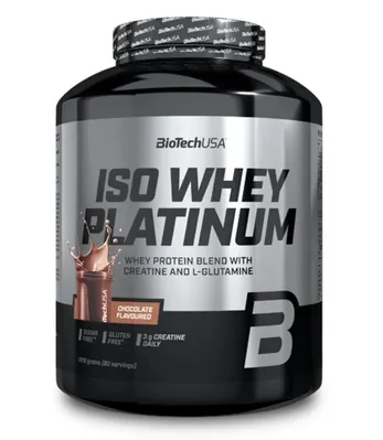 Протеїн сироватковий змішаний Biotech Iso Whey Platinum шоколад, 1,816 кг
