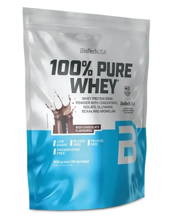 Протеїн сироватковий змішаний Biotech 100% Pure Whey насичений шоколад, 900 г