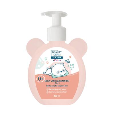 Гель-шампунь Beauty Derm Kids 2 в 1 для новорожденных, 300 мл