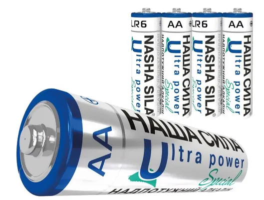 Батарейка Наша Сила Ultra Power LR6, 4 штуки