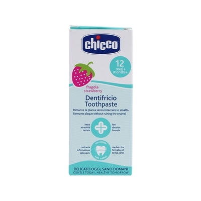 Зубная паста Chicco Клубника, от 12 месяцев, 50 мл