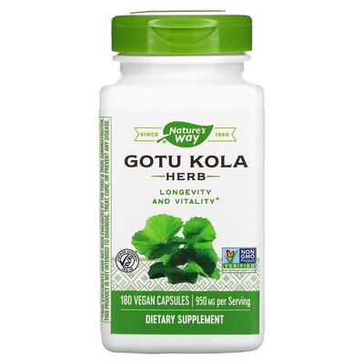 Готу Кола Nature's Way Gotu Kola Herb, 180 капсул