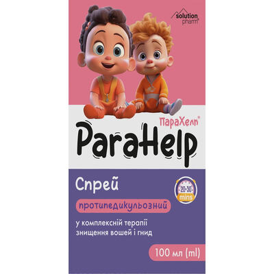 Спрей Solution pharm Парахелп противопедикулезный от вшей и гнид, 100 мл