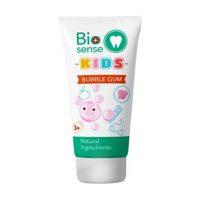 Зубна паста Bioton Biosense Kids Bubble Gum дитяча 3+ років, 50 мл