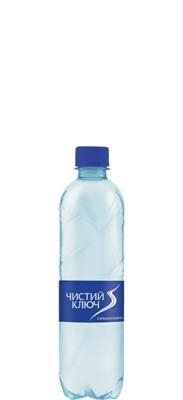 Вода питна Чистий ключ, сильногазована, 0,5 л