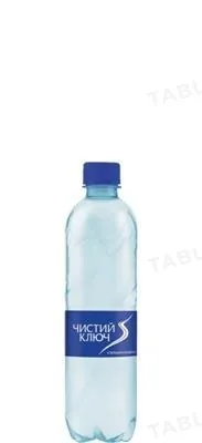 Вода питна Чистий ключ, сильногазована, 0,5 л