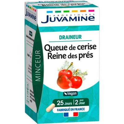 Диетическая добавка Juvamine Дренаж Таволга + хвостик вишни капсулы №50