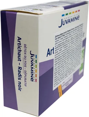 Дієтична добавка Juvamine Очищення-детокс Артишок + чорна редька ампули по 10 мл №10