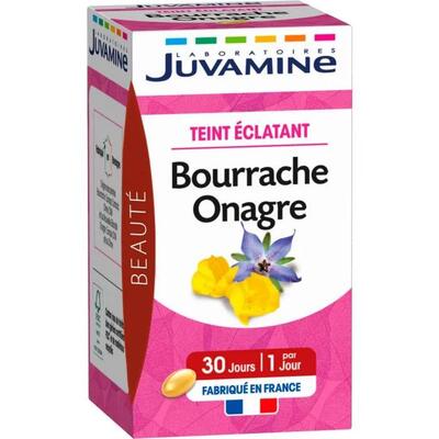 Диетическая добавка Juvamine Сияющая кожа Бораго + вечерняя примула капсулы №30