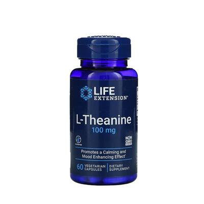 L-Теанин Life Extension L-Theanine 100 мг, 60 вегетерианских капсул