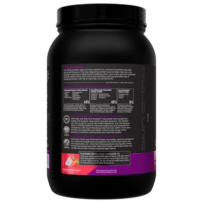 Казеїн міцелярний Rule One R1 Casein, полуниця та крем, 910 г