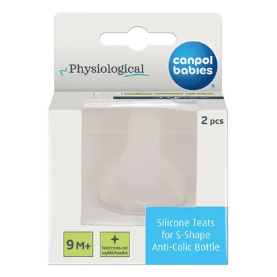 Соска силіконова Canpol Babies кругла 59/894 до пляшечки S-Shape XL змішана, 2 шт
