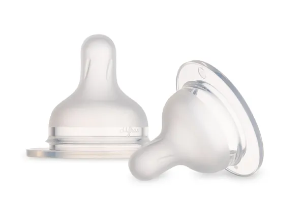 Соска силіконова Canpol Babies кругла 59/894 до пляшечки S-Shape XL змішана, 2 шт